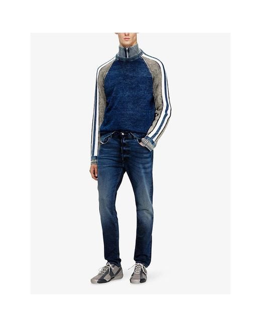 DIESEL Blue 2032 D-Krooley Joggjeans 09N63 Jogging Bottom Jeans for men