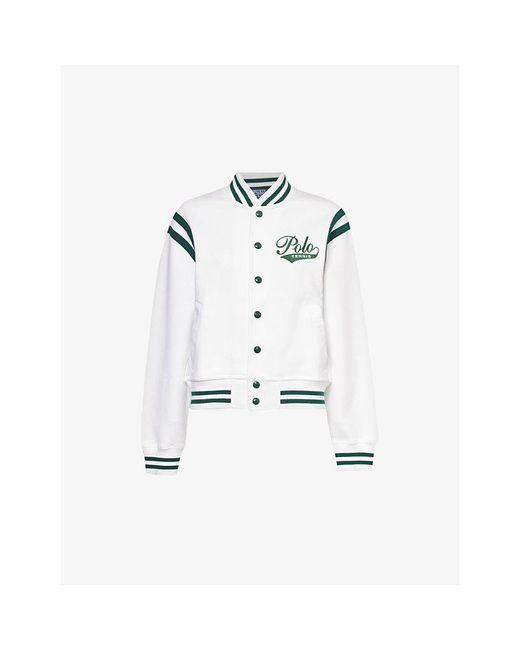 Polo Ralph Lauren White X Wimbledon Cotton And Recycled-polyester Blend Jacket