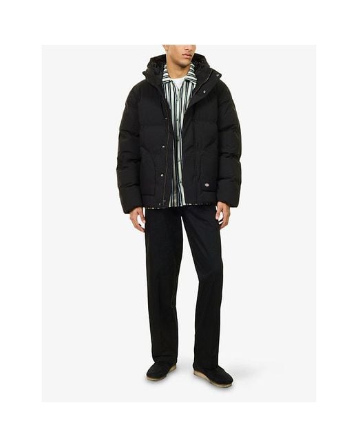 Dickies Black Eagleville Padded Shell Puffer Jacket for men