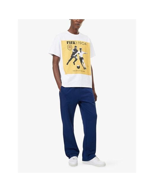 FIFA 1904 Metallic Feint Graphic-Print Cotton-Jersey T-Shirt for men