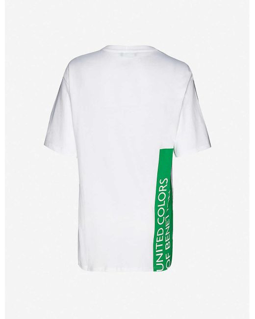 Benetton White Oliviero Toscani Photographic-print Cotton-jersey T-shirt for men