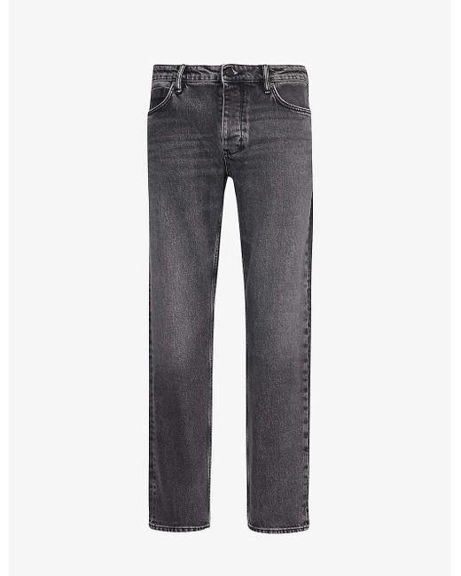 Neuw Gray Ray Straight-leg Mid-rise Stretch-denim Jeans for men