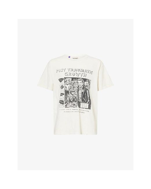GALLERY DEPT. White Graphic-Print Crewneck Cotton-Jersey T-Shirt for men