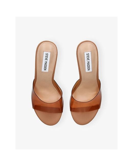 Steve Madden Brown Rivington Heeled Woven Mules