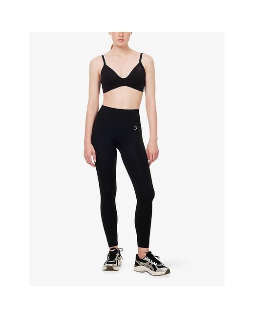GYMSHARK Black Soft Sculpt Sports Bra