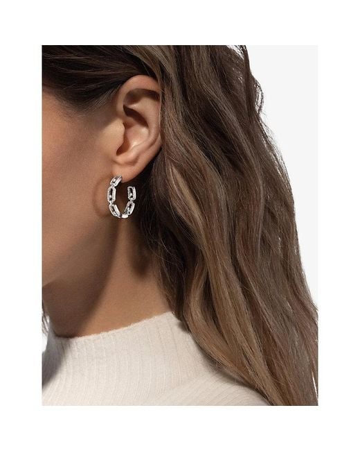 Messika White Move Link 18Ct And 0.86Ct Diamond Earrings