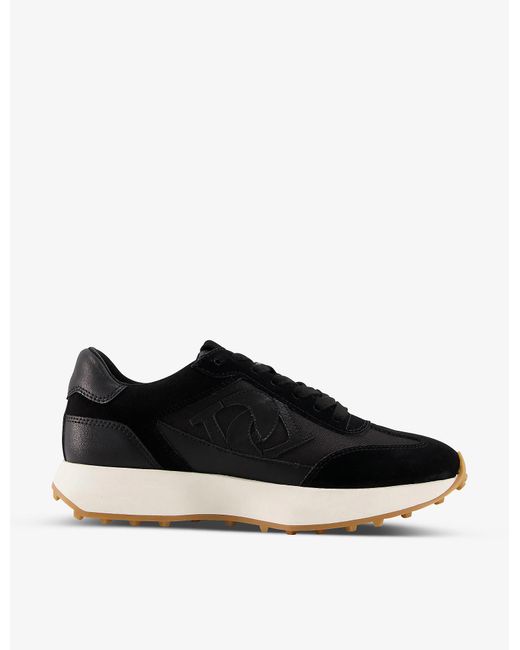 chunky leather trainers