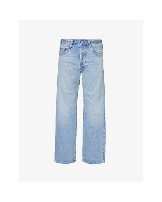 Citizens of Humanity Blue Hayden baggy Straight-leg Relaxed-fit Organic-denim Jeans for men