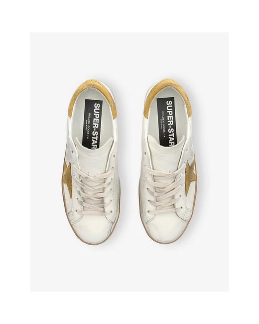 Golden Goose Deluxe Brand Natural Super-Star Leather Low-Top Trainers