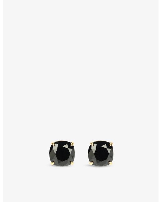 Kate Spade Square Gemstone Metal Stud Earrings Lyst
