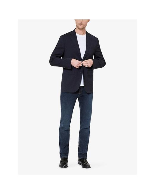 The Kooples Blue Five-Pocket Skinny-Leg Denim Jeans for men