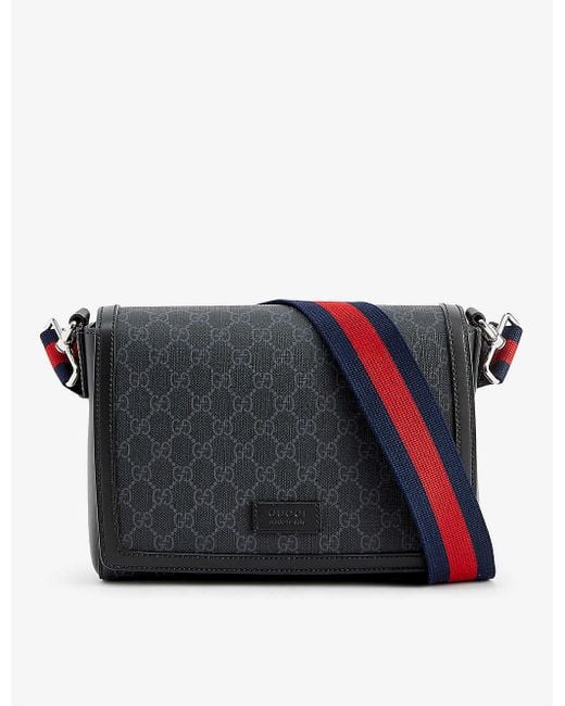 Gucci Monogram-pattern Coated-canvas Cross-body Bag in Black  display picture 2