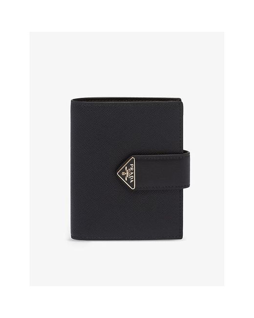 Prada logo shop plaque wallet