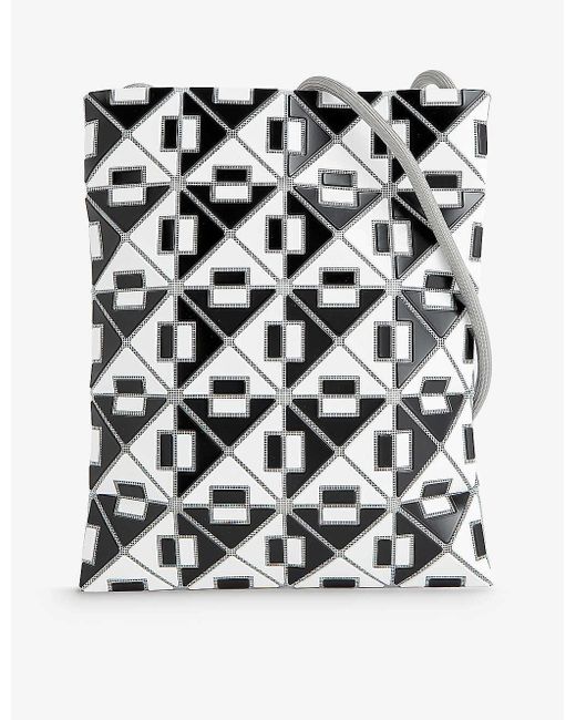 Bao Bao Issey Miyake Black Connect Geometric-pattern Pvc Shoulder Bag