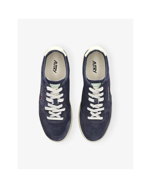 Autry Blue Medalist 2.0 Suede Trainers for men