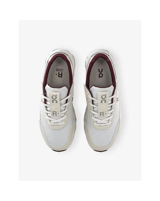 On Shoes White Ivory Maro The Roger Wildcard Leather And Mesh Trainers for men