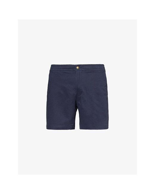 Polo Ralph Lauren Blue Prepster Logo-embroidered Classic-fit Stretch-cotton Shorts for men