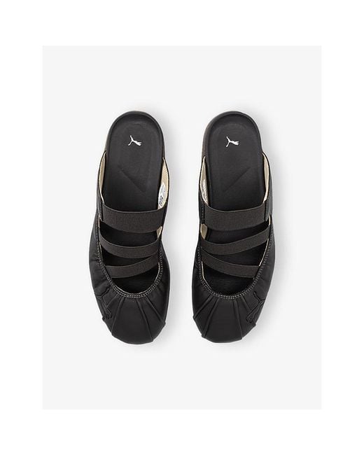 PUMA Black Speedcat Ballet Leather Mules