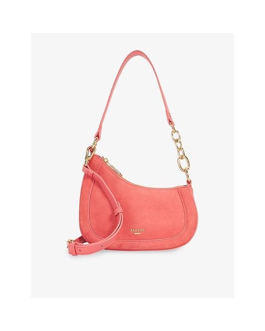 Dune Red Direction Small Leather Shoulder Bag