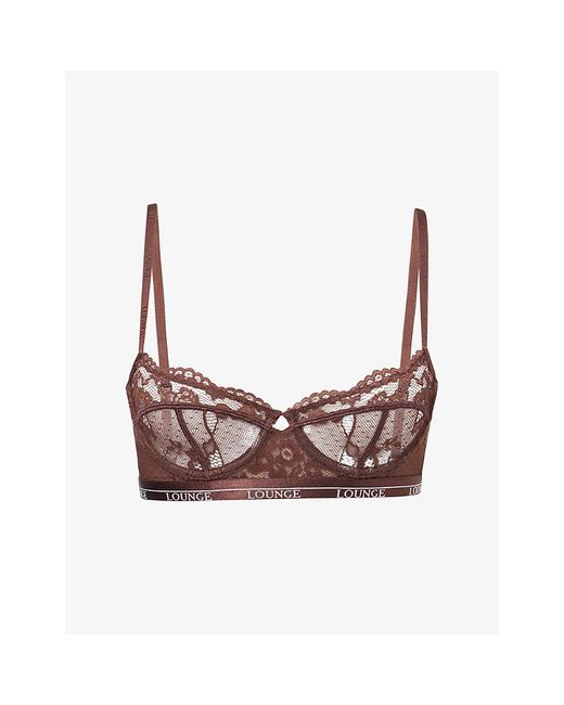 Lounge Underwear Pink Blossom Balcony Lace Bra
