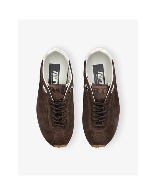 Golden Goose Deluxe Brand Brown Running Marathon 55381 Suede Trainers