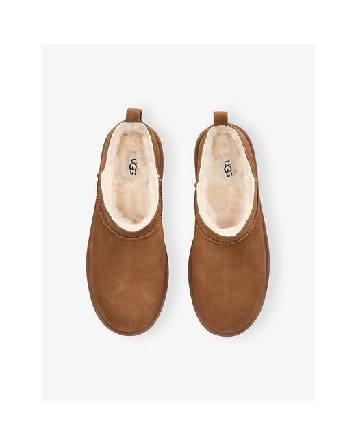 Ugg Brown Classic Micro Suede Boots for men