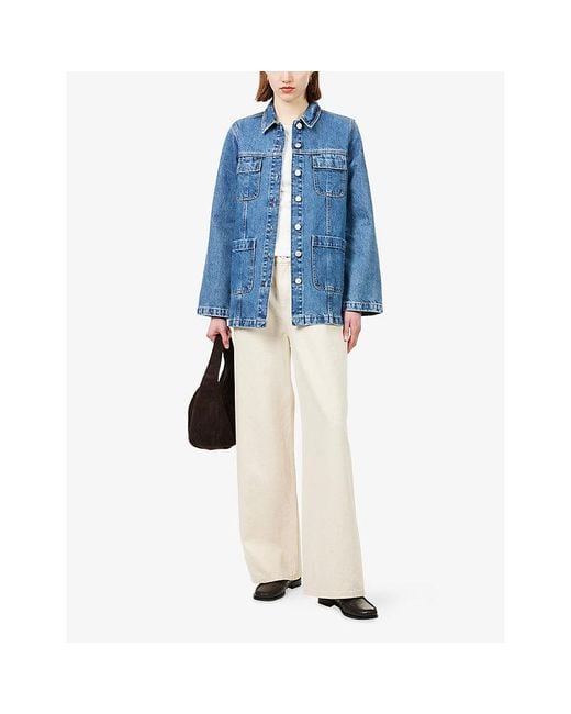 Skall Studio Blue Margaux Long-Sleeve Denim Shirt