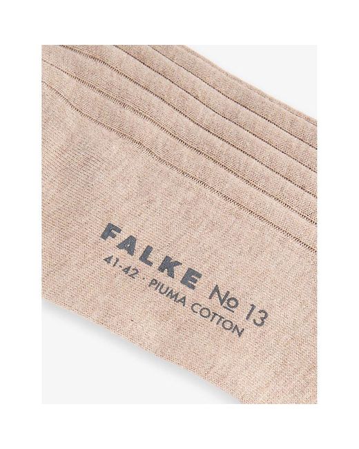 Falke Natural No. 13 Mid-Calf Cotton-Blend Socks for men