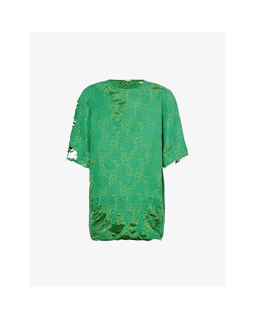 Loewe Green Lo P Embellished Top for men
