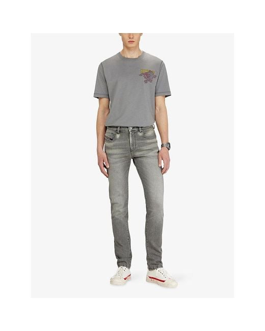DIESEL Gray 2019 D-Strukt Slim-Leg Denim Jeans for men