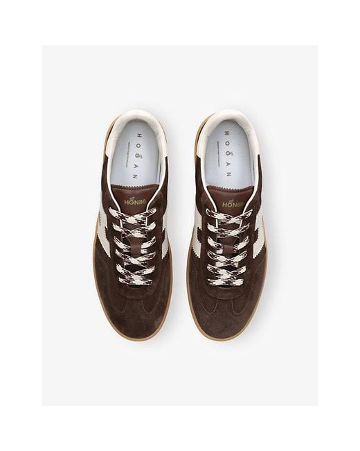 Hogan Brown Cool Suede Trainers for men