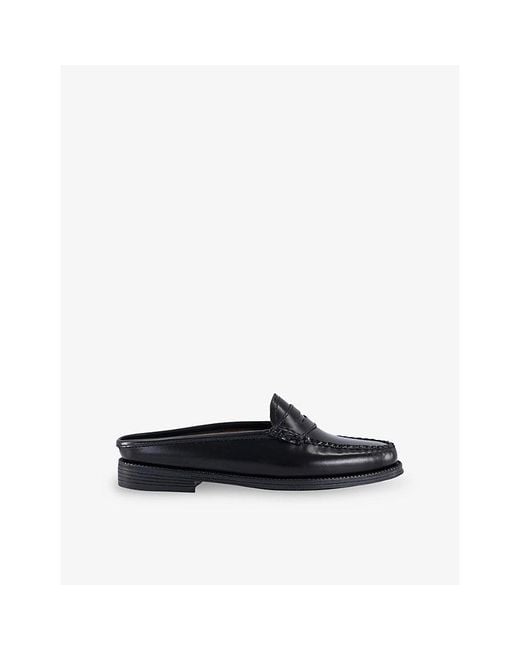 G.H.BASS Blue Weejun Ii Leather Penny Slides