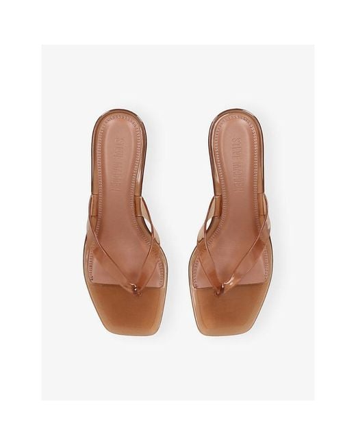 Steve Madden Natural Tracie Jelly Heeled Sandals