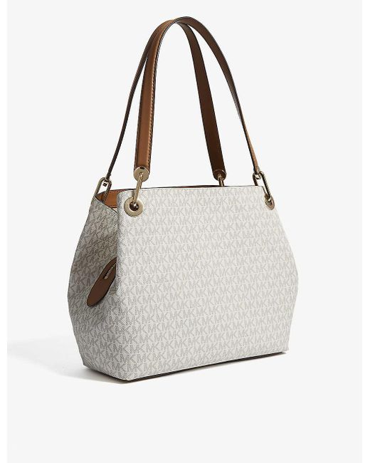raven logo shoulder bag michael kors