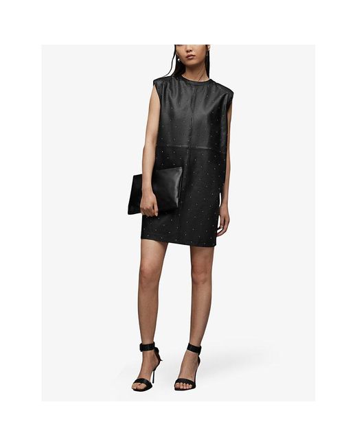 zara faux leather dress brown Zara Brown Faux Leather Midi Secretary Dress Large Sheath Dress – Cougar  Vintage Shop main image 1