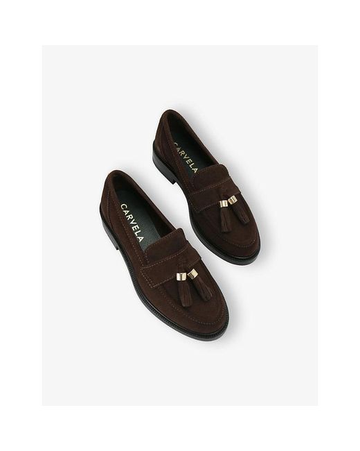 Carvela Kurt Geiger Black Lavoro Suede Loafers