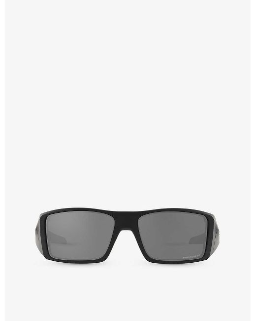 Oakley Oo9231 Heliostat Rectangleframe Acetate Sunglasses in Gray Lyst