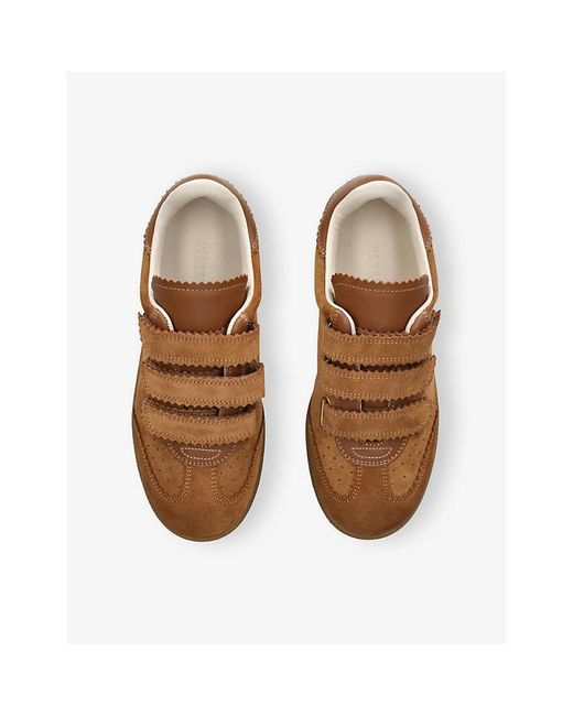 Isabel Marant Brown Beth Suede Low-Top Trainers
