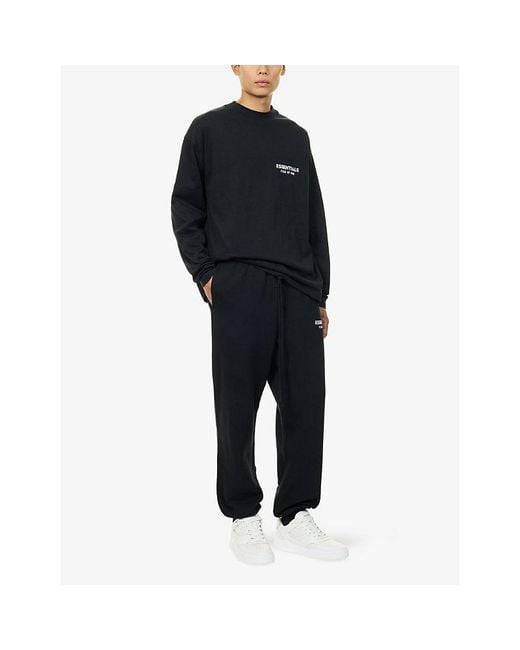 Fear Of God Blue Essentials Classic Long-Sleeve Cotton T-Shirt for men