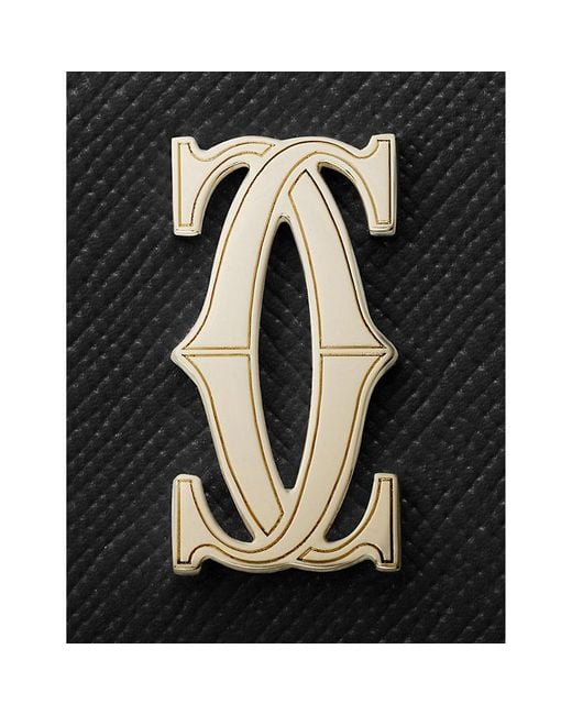 Cartier Black C De Mini Leather Wallet
