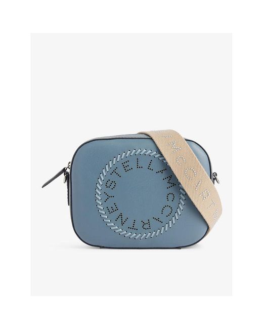 Stella McCartney Blue Circle Faux-leather Cross-body Bag