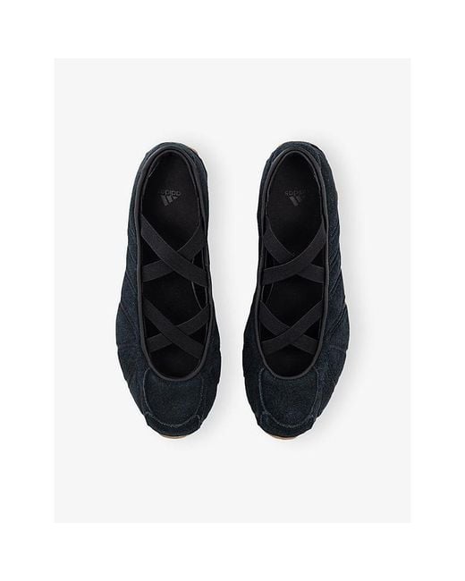 Adidas Blue Ghost Sprint Suede Ballet Flats