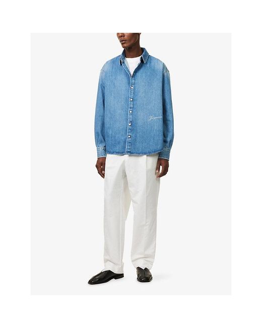 Jacquemus Blue La Chemise De-Nîmes Simon Denim Shirt for men