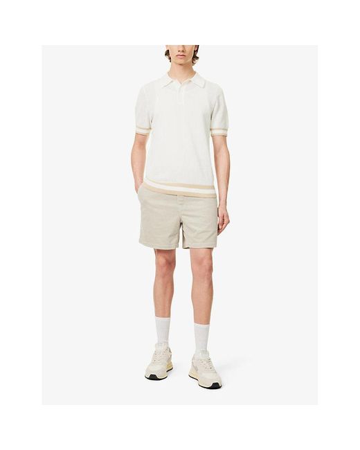 Polo Ralph Lauren Natural Brand-embroidered Drawstring Corduroy Shorts for men