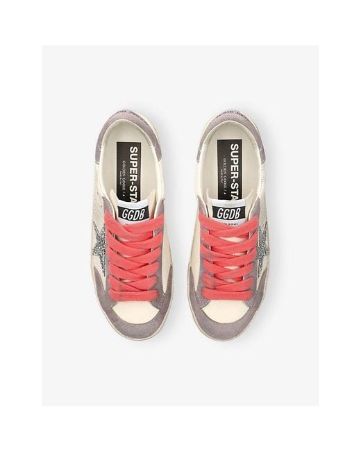 Golden Goose Deluxe Brand Pink Super-Star Leather Low-Top Trainers
