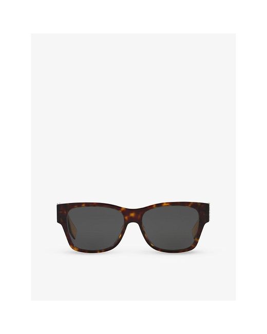 Fendi Black Fn000665 Rectangle-frame Acetate Sunglasses