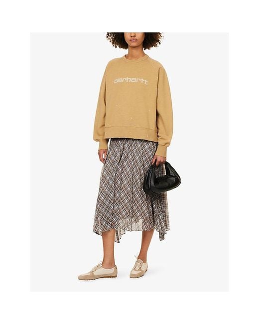 Carhartt Natural Painter Logo-Print Cotton Sweatshirt