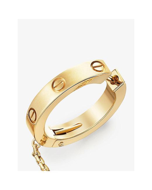 Cartier Metallic Love 18Ct- And 0.34 Brilliant-Cut Diamond Hoop Earring