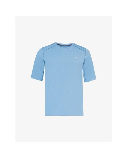 Arc'teryx Blue Cormac Brand-print Woven T-shirt for men