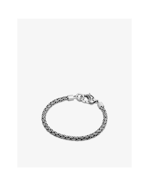 Clocks and Colours Metallic Scorpion Woven Sterling- Bracelet for men